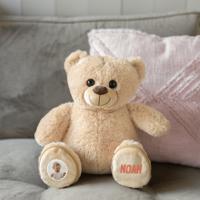 Knuffelbeer met gepersonaliseerde voetjes - 30cm