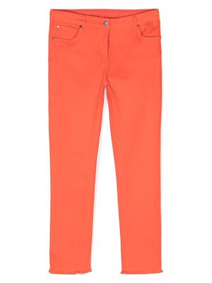 Stella McCartney Kids pantalon à coupe slim - Orange