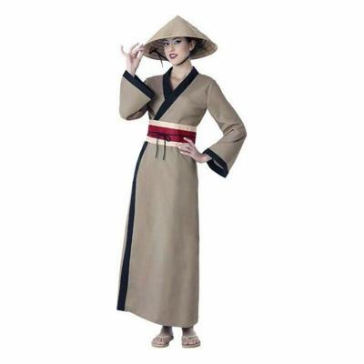 Kostuums voor Volwassenen Bruin Chinese - Maat: XS/S - Maat: XS/S