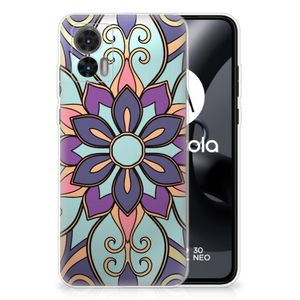 Motorola Edge 30 Neo TPU Case Purple Flower