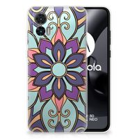 Motorola Edge 30 Neo TPU Case Purple Flower - thumbnail