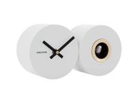 Wandklok Duo Cuckoo - Mat Wit - 26x13x7,2cm