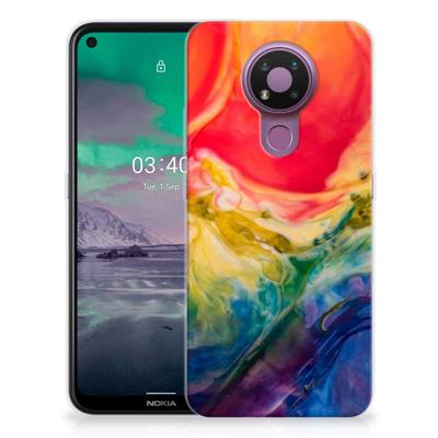 Smartphone hoesje Nokia 3.4 Watercolor Dark Smartphone hoesje Nokia 3.4 Watercolor Dark