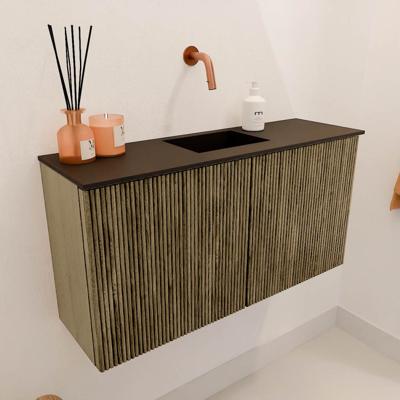 Toiletmeubel Mondiaz Joya | 80 cm | Meubelkleur Dusk | Faye wastafel Urban Midden | Zonder kraangat(en)