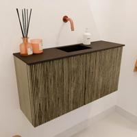 Toiletmeubel Mondiaz Joya | 80 cm | Meubelkleur Dusk | Faye wastafel Urban Midden | Zonder kraangat(en)