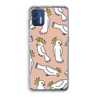 Papegaai: Motorola Moto G9 Plus Transparant Hoesje Papegaai: Motorola Moto G9 Plus Transparant Hoesje