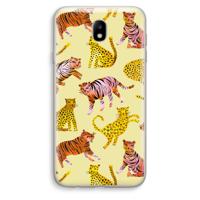 Cute Tigers and Leopards: Samsung Galaxy J7 (2017) Transparant Hoesje - thumbnail