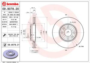 Remschijf BREMBO, Remschijftype: Binnen geventileerd, u.a. für Renault, Dacia, Mercedes-Benz, Lada