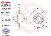 Remschijf BREMBO, Remschijftype: Binnen geventileerd, u.a. für Renault, Dacia, Mercedes-Benz, Lada - thumbnail