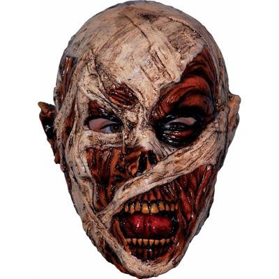 Halloween - horror - thema feest - gezichtsmasker - mummie met bloed