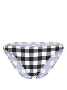 ERES Abstrait gingham-check bikini bottoms - Noir