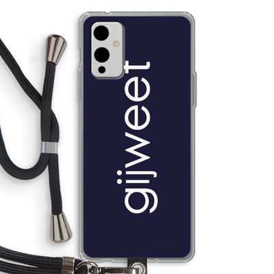Gijweet: OnePlus 9 Transparant Hoesje met koord