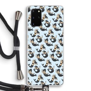 Zeemeermin: Samsung Galaxy S20 Plus Transparant Hoesje met koord