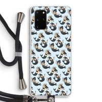 Zeemeermin: Samsung Galaxy S20 Plus Transparant Hoesje met koord