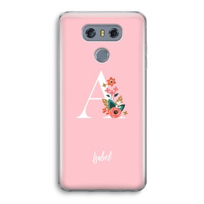 Pink Bouquet: LG G6 Transparant Hoesje