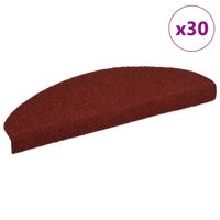 Trapmatten Zelfklevend 30 stuks 65x21x4 cm Bordeaux Rood Halfrond Groot