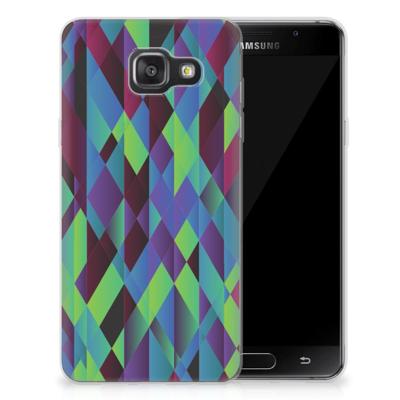 Samsung Galaxy A3 2016 | TPU Hoesje | Abstract Green Blue