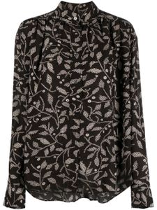 MARANT ÉTOILE blouse à fleurs - Noir