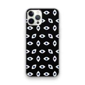 Eyes pattern: iPhone 12 Pro Max Transparant Hoesje