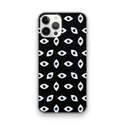 Eyes pattern: iPhone 12 Pro Max Transparant Hoesje