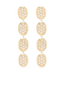 Marco Bicego boucles d'oreilles pendantes en or 18ct pavées de diamants