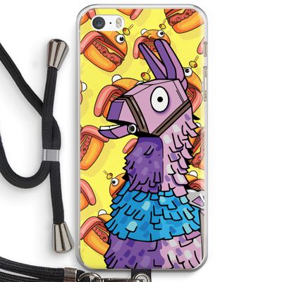 Loot Burger: iPhone 5 / 5S / SE Transparant Hoesje met koord