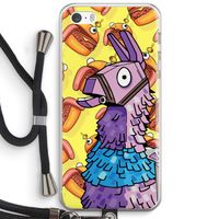 Loot Burger: iPhone 5 / 5S / SE Transparant Hoesje met koord