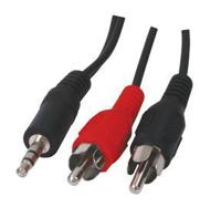 Valueline 3,5mm Jack naar 2x Tulp kabel 1,5m