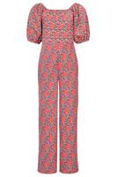 LOOXS Little Zomer jumpsuit meisjes crinkle - roze