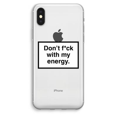 My energy: iPhone XS Max Transparant Hoesje