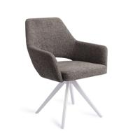 Jesper Home Eetkamerstoel 'Yanai' Turn White, Draaibaar, kleur Amazing Grey