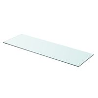 Wandschap transparant 80x25 cm glas - thumbnail