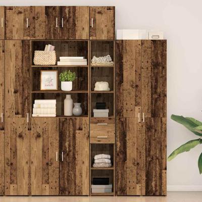 Slanke Opbergkast Oud hout 30 x 42.5 x 225 cm Bewerkt hout