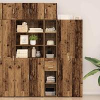 Slanke Opbergkast Oud hout 30 x 42.5 x 225 cm Bewerkt hout