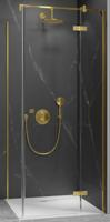 Ben Vivid zijwand voor draaideur incl. antikalk 90x200cm geborsteld messing