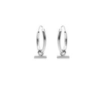 Karma Oorringen Hoops Horizontal Tube Zilver