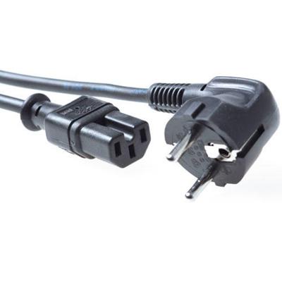 ACT CEE 7/7 naar C15 1,5m kabel zwart