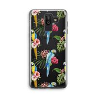 Kleurrijke papegaaien: Samsung Galaxy J8 (2018) Transparant Hoesje - thumbnail