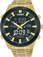 Lorus RW646AX9 Horloge Analoog-Digitaal staal goudkleurig-zwart 46 mm - thumbnail