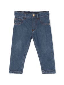 Versace Kids jean à rivet Medusa Head - Bleu