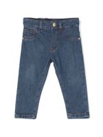 Versace Kids jean à rivet Medusa Head - Bleu