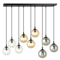 NADUVI Collection Glazen hanglamp eetkamer Cosmo 9-lichts