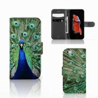 Apple iPhone 6 | 6s | Telefoonhoesje | Met pasjeshouder | Pauw