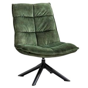 MOOS Lex Draaifauteuil - Velvet - Groen