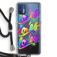 Loves: Motorola Moto G9 Plus Transparant Hoesje met koord