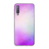 Clouds pastel: Samsung Galaxy A7 (2018) Transparant Hoesje
