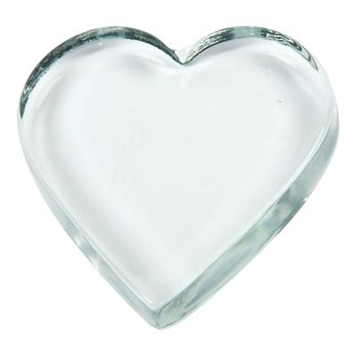 Creativ Company Hart glas transparant, 10x9cm