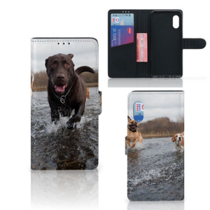 Samsung Xcover Pro Telefoonhoesje met Pasjes Honden Labrador