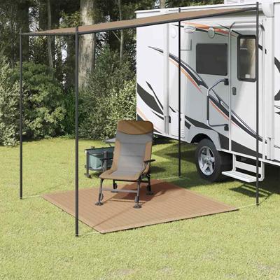 VidaXL Tenttapijt 200x200 cm taupe