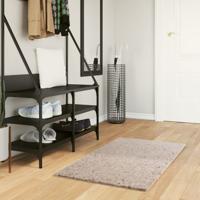VidaXL Vloerkleed pamplona shaggy hoogpolig modern 60x110 cm beige